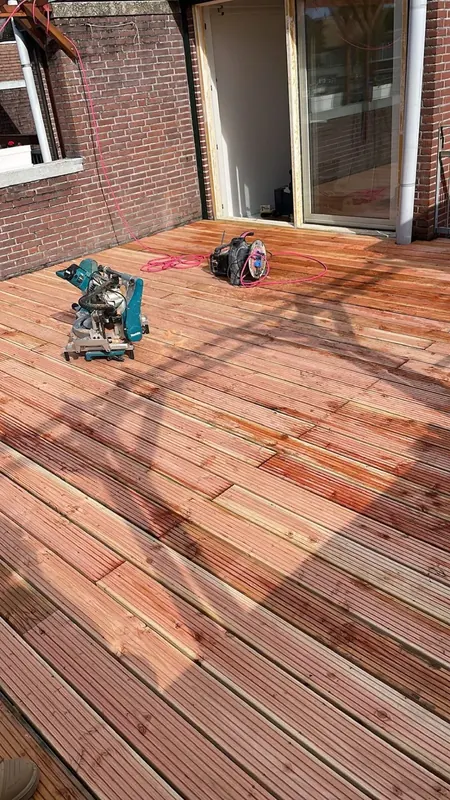 Beloopbaar dakterras op een plat dak
